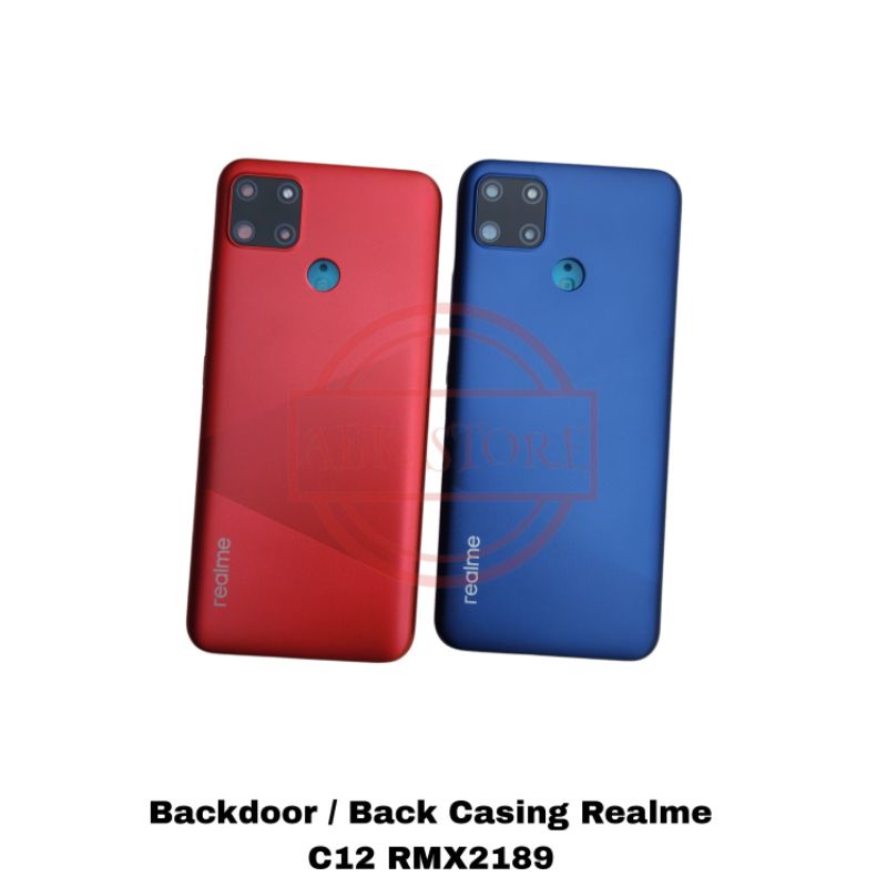 TUTUP BELAKANG BACKDOOR BACK CASING HOUSING REALME C12 BACKCOVER ORIGINAL