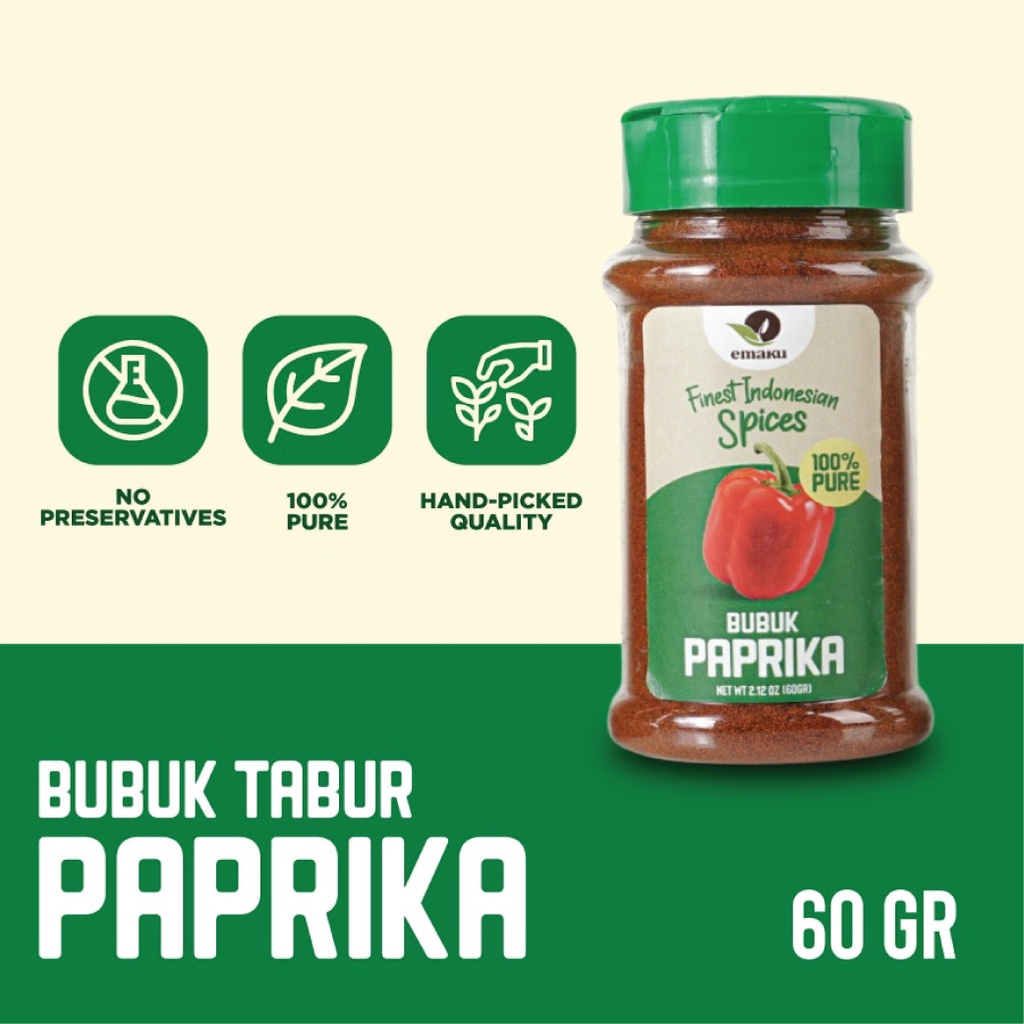

Emaku Bubuk Paprika / Bell Pepper Powder No MSG 60g