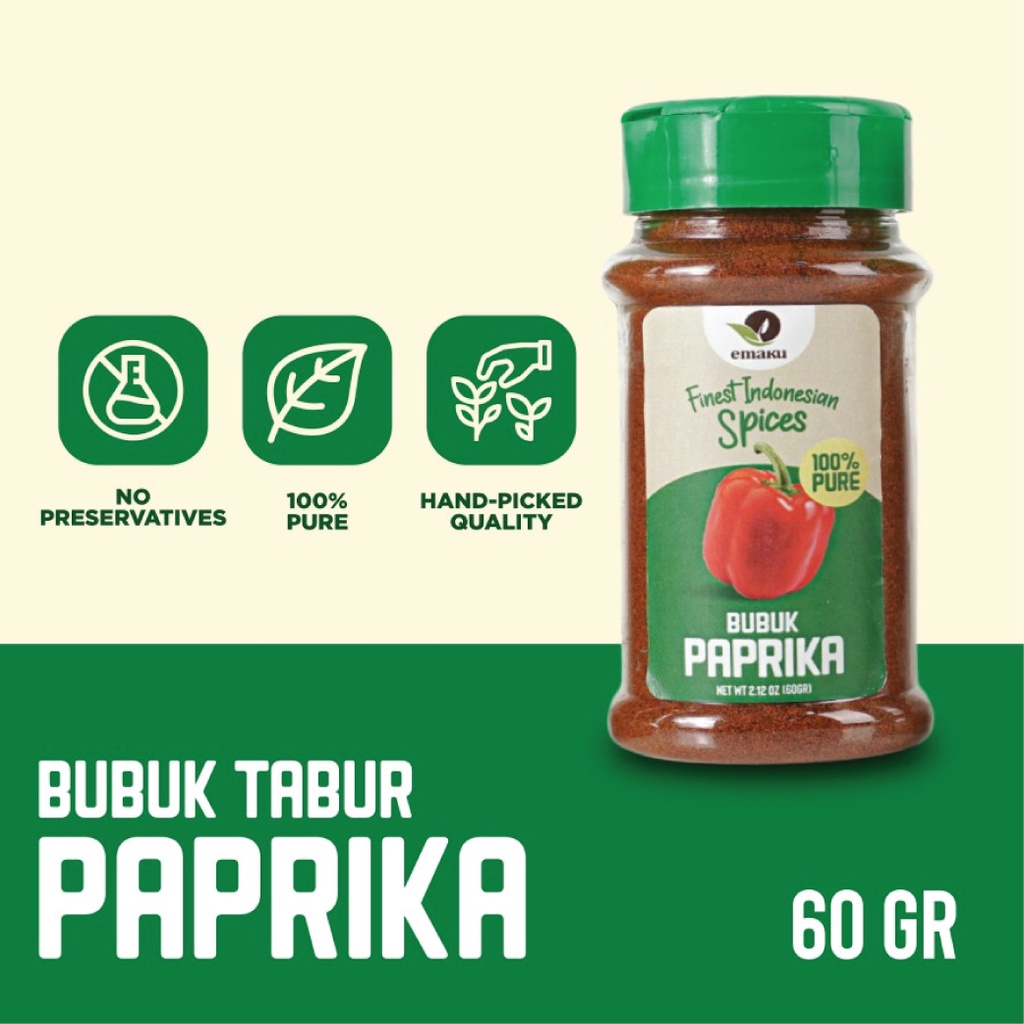 Emaku Bubuk Paprika / Bell Pepper Powder No MSG 60g