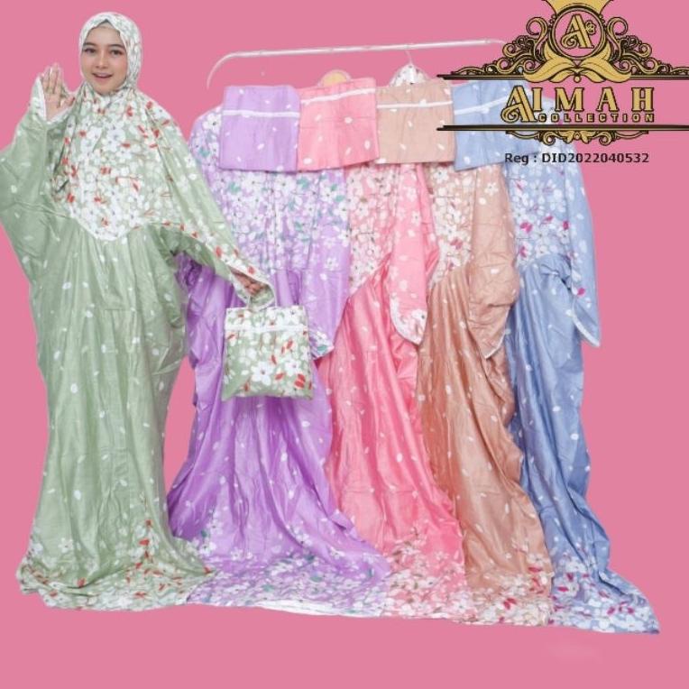 STOK TERBARU MUKENA TERUSAN JUMBO RAYON BALI / MUKENA TERUSAN DEWASA