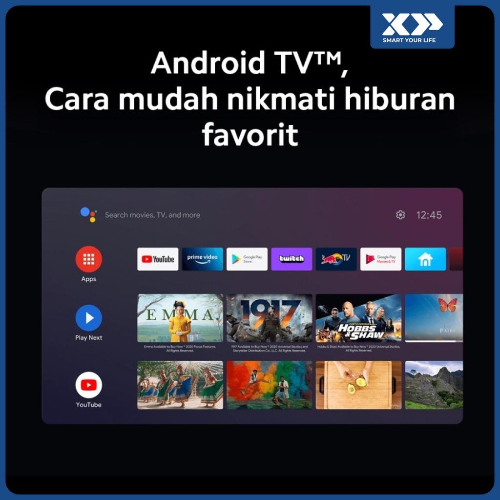 Mi TV A2 55 Inch 4K UHD Smart Android TV™ - Garansi Resmi