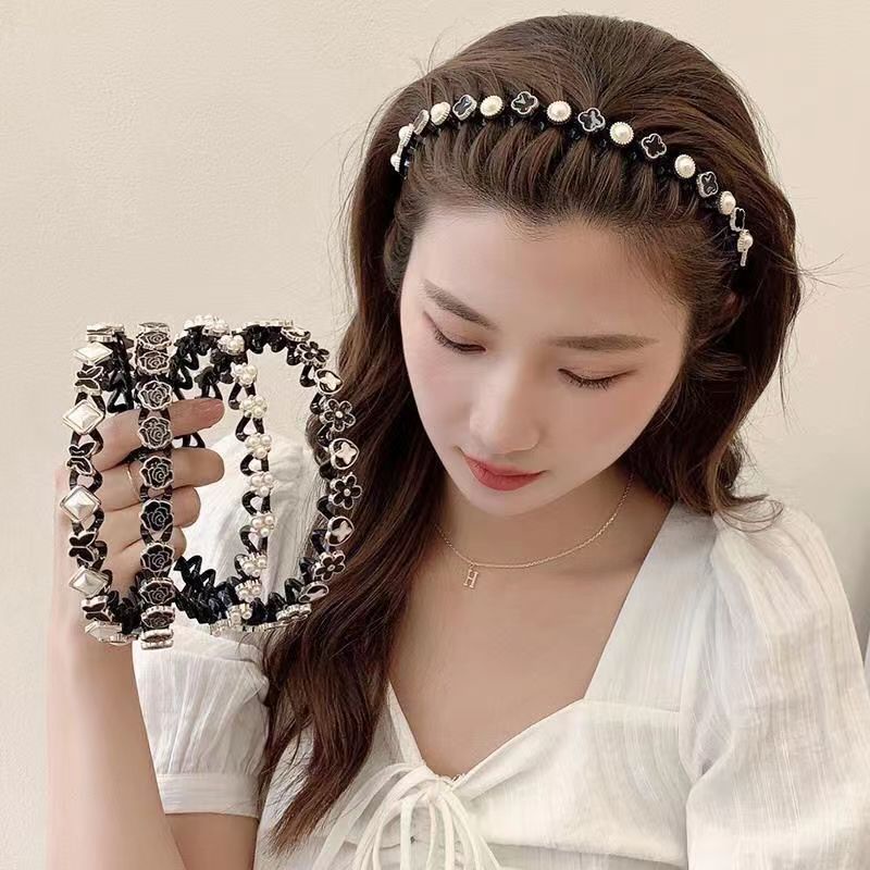 DODORY - ACC173 Bando Fashion  Bando Rambut Wanita Mutiara Cantik Elastis Aksesoris