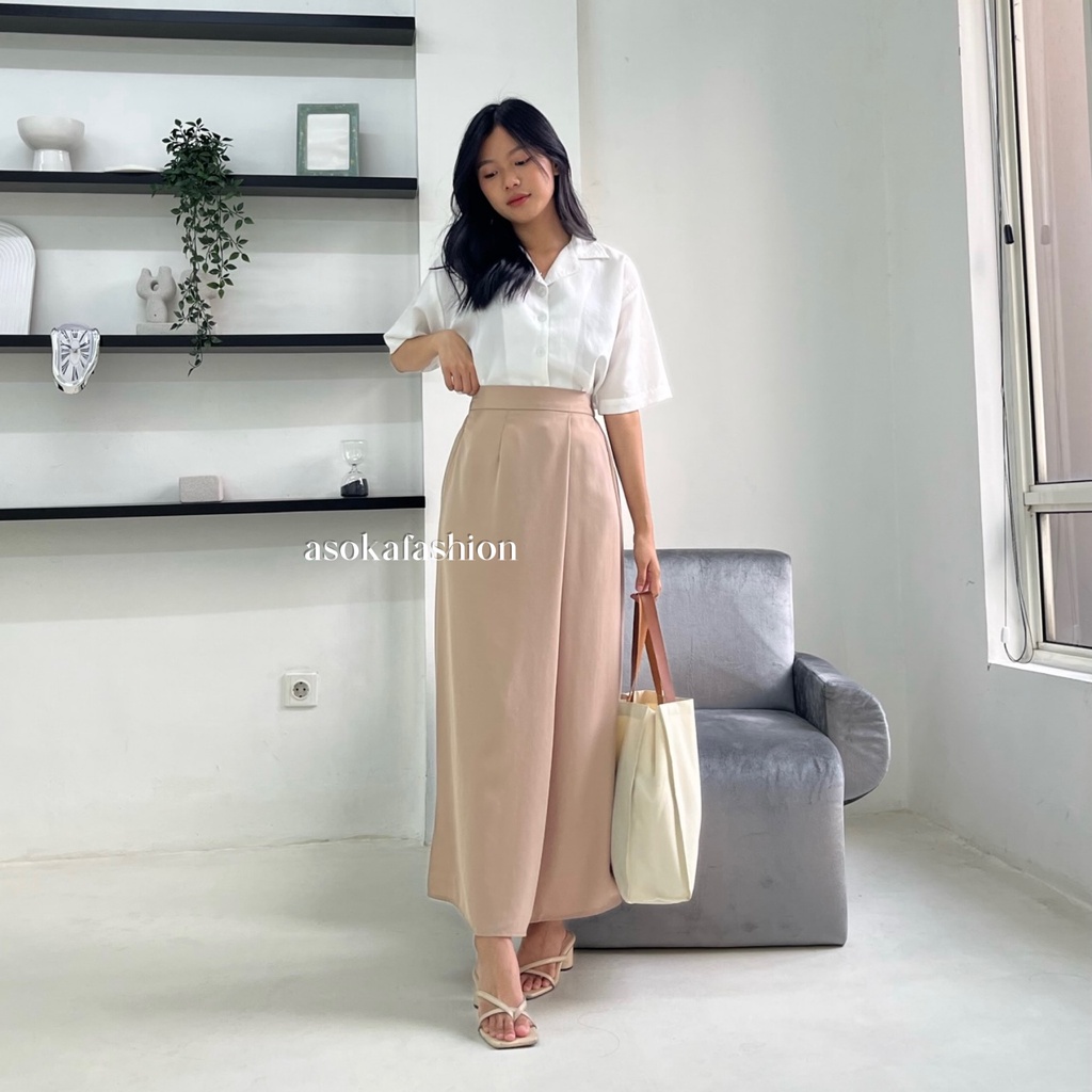 ASOKA Yoora Skirt 1910 - A-Line Maxi Skirt - Raya Collection - Rok Wanita