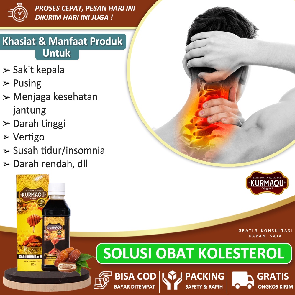 

Obat Kolesterol Tinggi Penurun Kolesterol Sakit Kepala Migrain Darah Tinggi Vertigo Hipertensi Asam Urat Trigliserida Sesak Napas Asma Pusing Kleyengan KurmaQu Sari Kurma Plus Madu Original