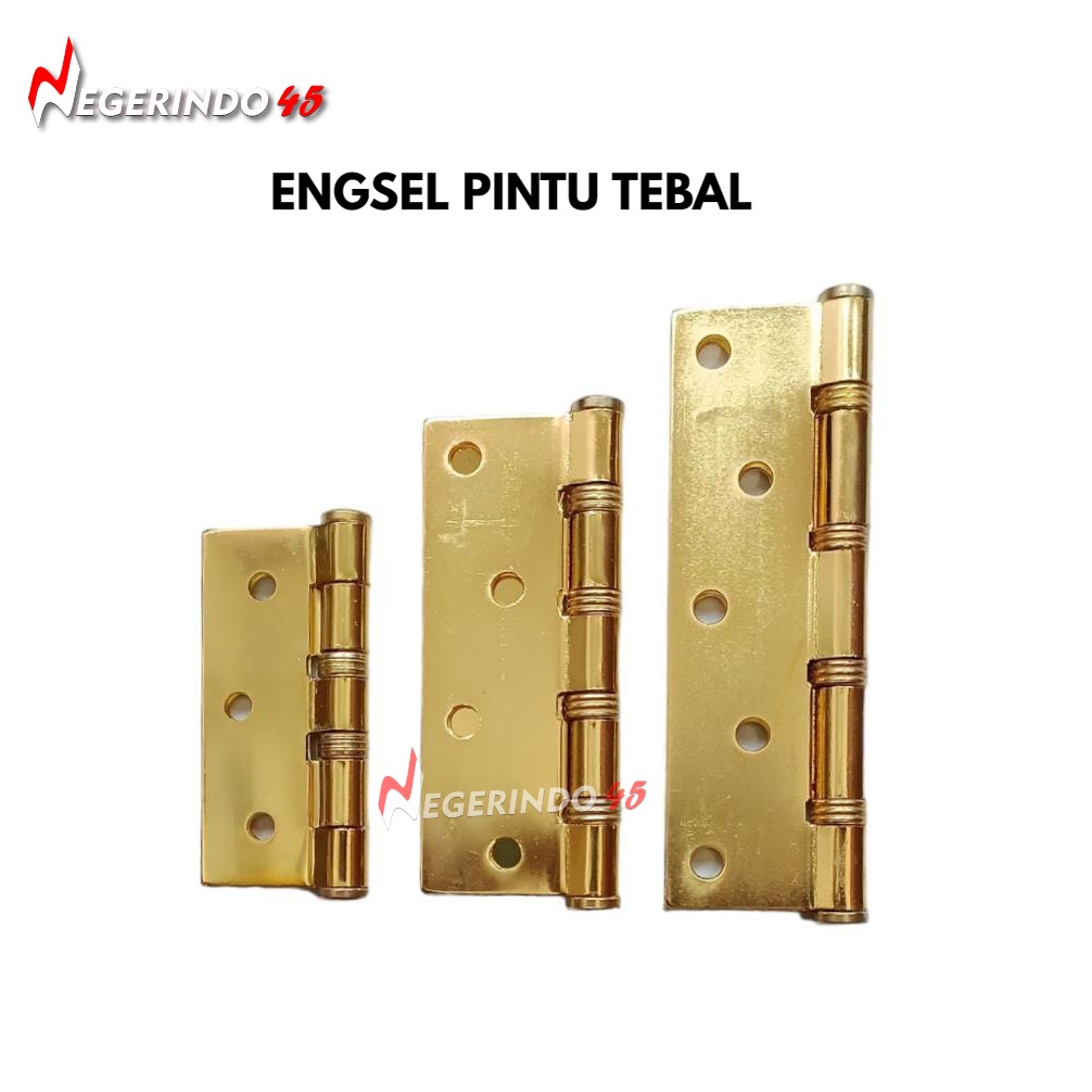 ENGSEL PINTU TEBAL GOLD 3&quot; 4&quot; 5&quot; INCH SN ENGSEL TEBAL BESI CHROME