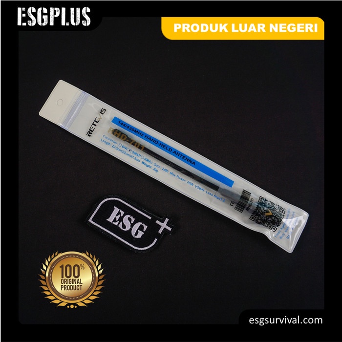 Terlaris Antena Ht Retevis Rhd-701 Uhf Vhf Max Power 20 Watt Esgplus