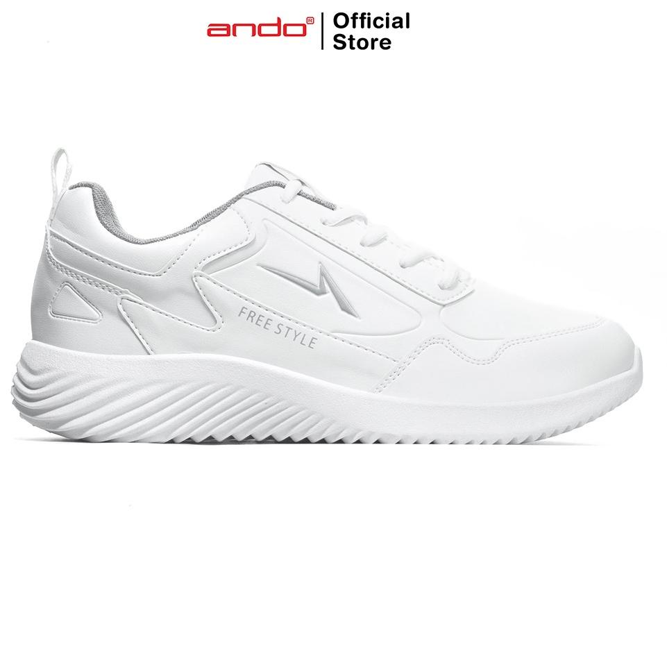 REKOMENDASI Ando Official Sepatu Sneakers Ehner Pria Dewasa - Putih