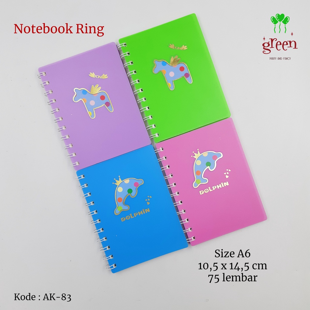 buku ring A6 | Buku A6 | Notebook spiral | Buku Spiral | Notebook ring | Agenda spiral A6