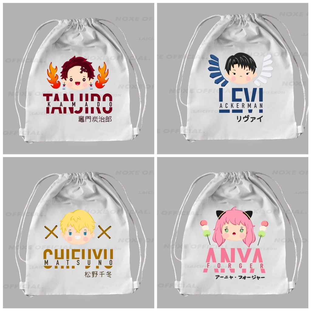 STRINGBAG / TOTEBAG KANVAS PREMIUM MOTIF ANIME