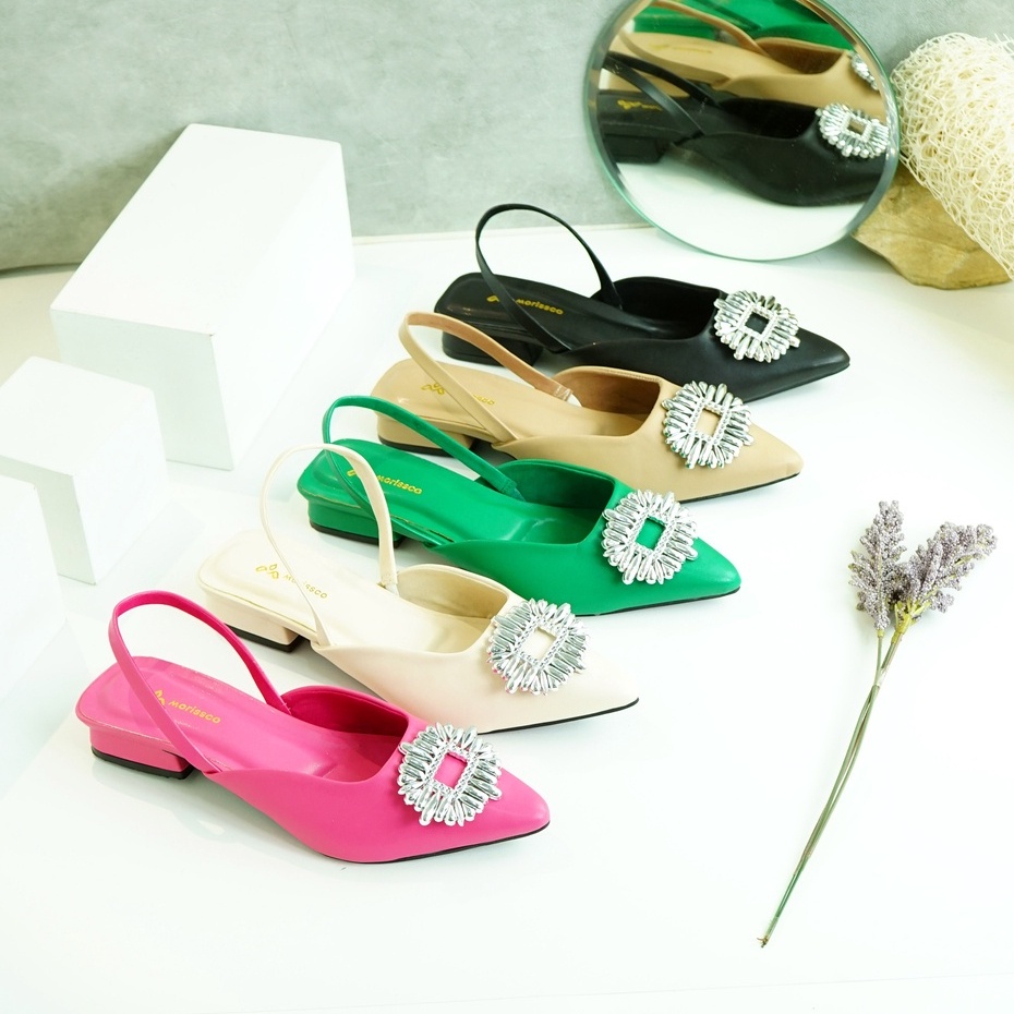 Sandal Wanita Heels Slop Variasi 3CM B-ZR 03