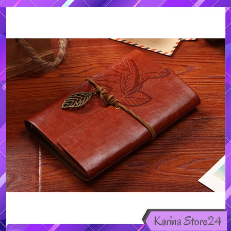 

BUKU CATATAN BINDER KULIT RETRO LEAF - B-606