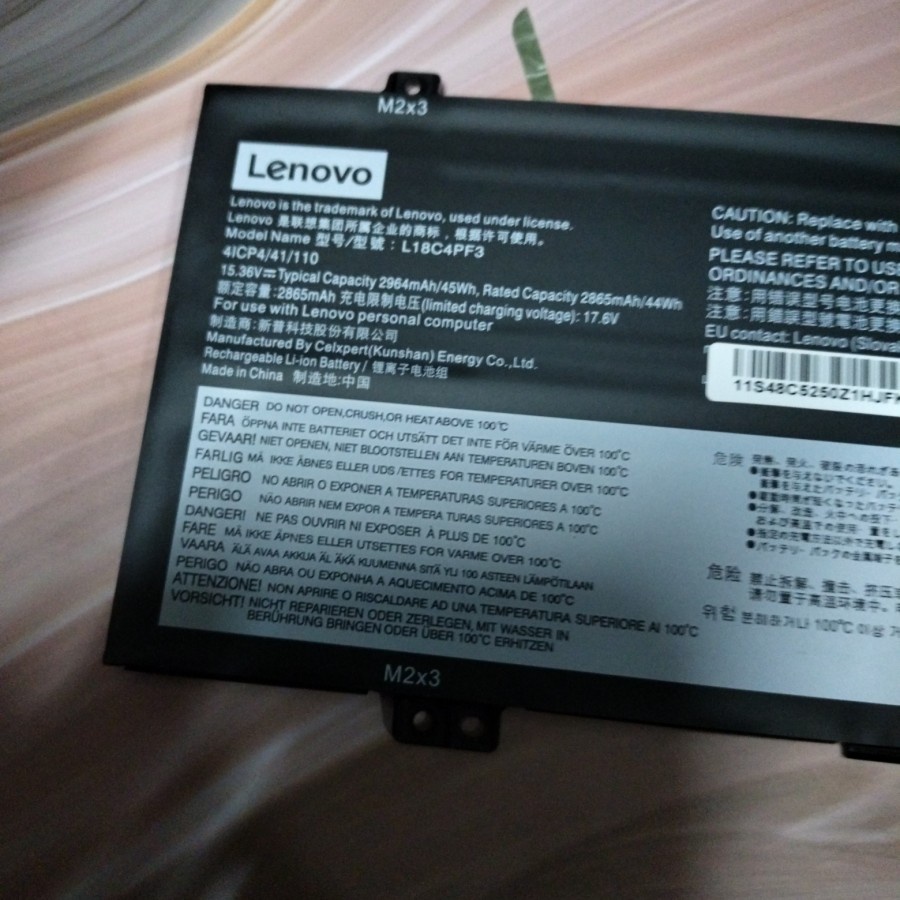 Baterai Lenovo Ideapad C340 C340-14IML S540-14API Flex-14IWL L18C4PF3 ORIGINAL