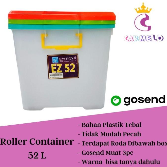 ] Roller Container Box 52L Ezy/ Container Box/ Container Box Plastik