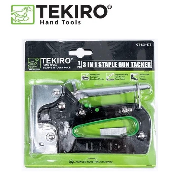 Tekiro Steples Gun Tembak 3 In 1 / Alat Tembak Jepret JEPRETAN 3IN1 STAPLE STAPLER STAPLES GUN TACKE