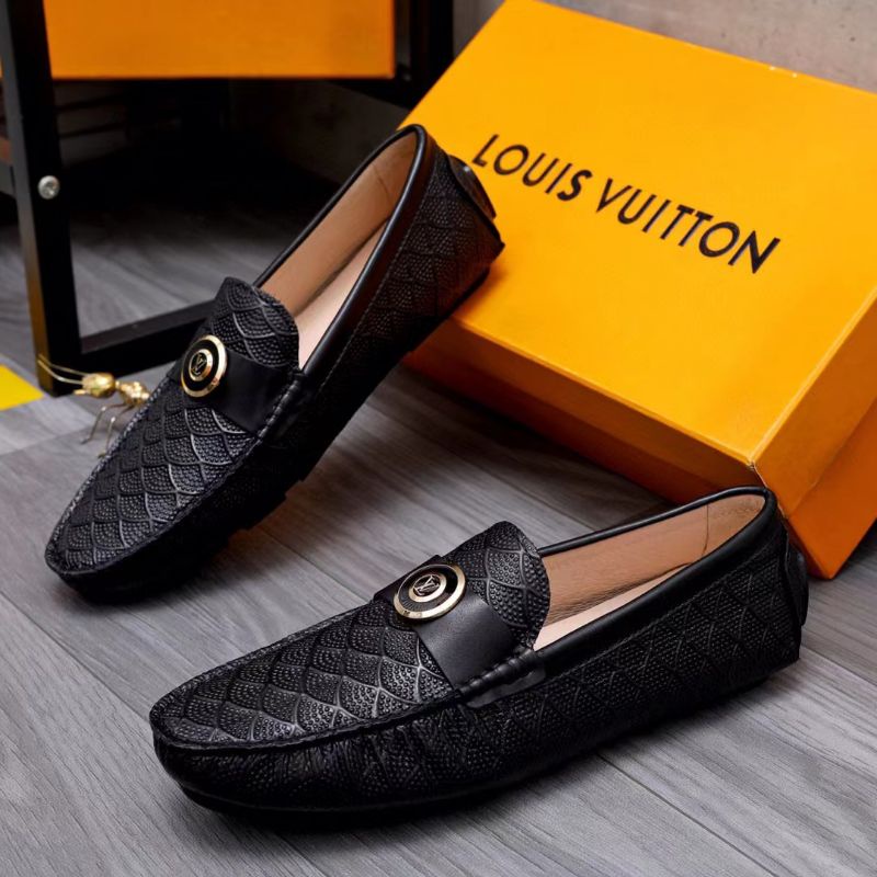 sepatu loafer lv cowok shoes men slip on pria premium p1shoes terbaru series