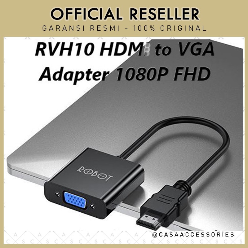 Robot RHV10 HDM to VGA Adapter 1080P Full HD (without Audio &amp; Power)