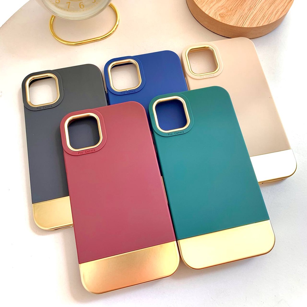 Gold Matte case iphone 12 13 14 pro max