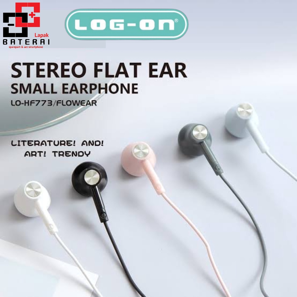 LOG - ON HF773 FlowEar Earphone STEREO | handsfree Karakter | handset box