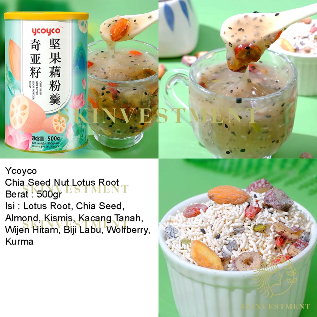 Ycoyco Qiya Nut - Oufen Lotus Root Powder Makanan Diet Healthy Food Bubuk Akar Teratai Ou fen