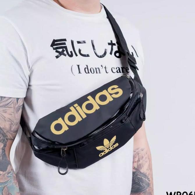 Tas waistbag Pria tas selempang tas pinggang ADIDAS waterproof import