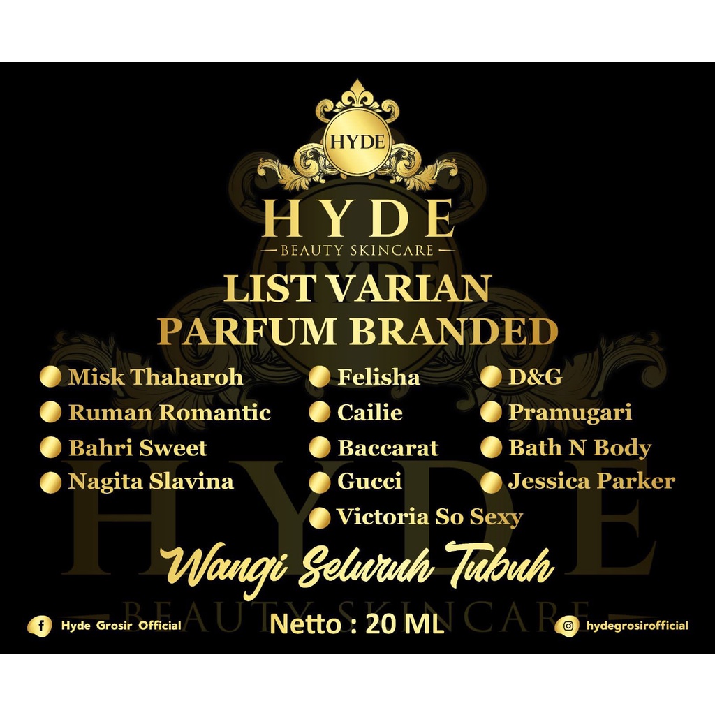 Parfum Hyde Beauty/Longlasting parfum