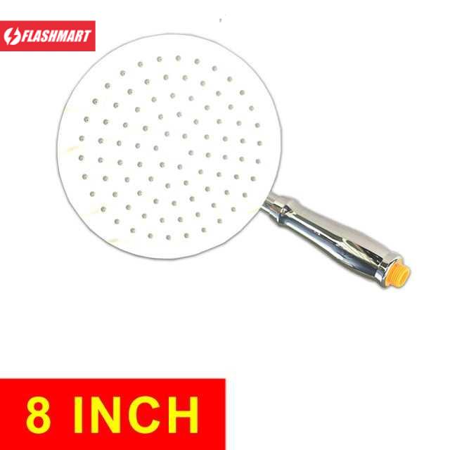 Flashmart Kepala Head Shower Mandi Rainfall Stainless Steel Round Shower - 201