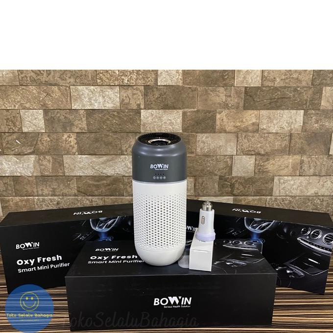 Promo Bowin Air Purifier Mobil / Oxy Fresh Mini Hepa 13 Anion Karbon Pojokmartt