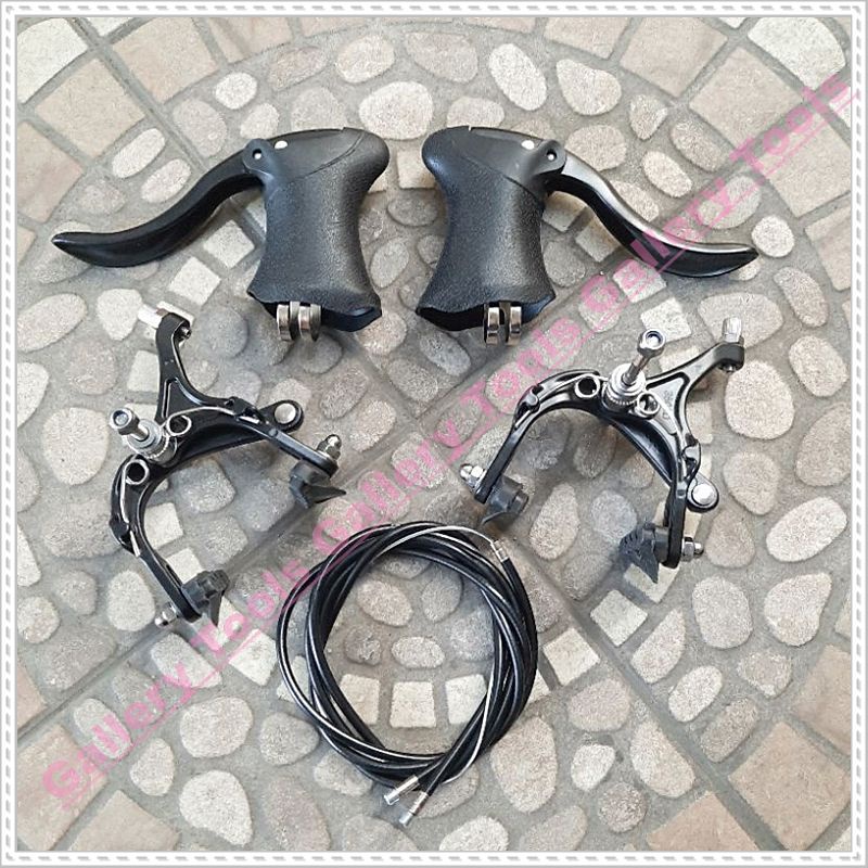 REM - BRAKE SET SEPEDA UBRAKE BALAP-FIXIE HITAM Sepeda aksesoris sparepart
