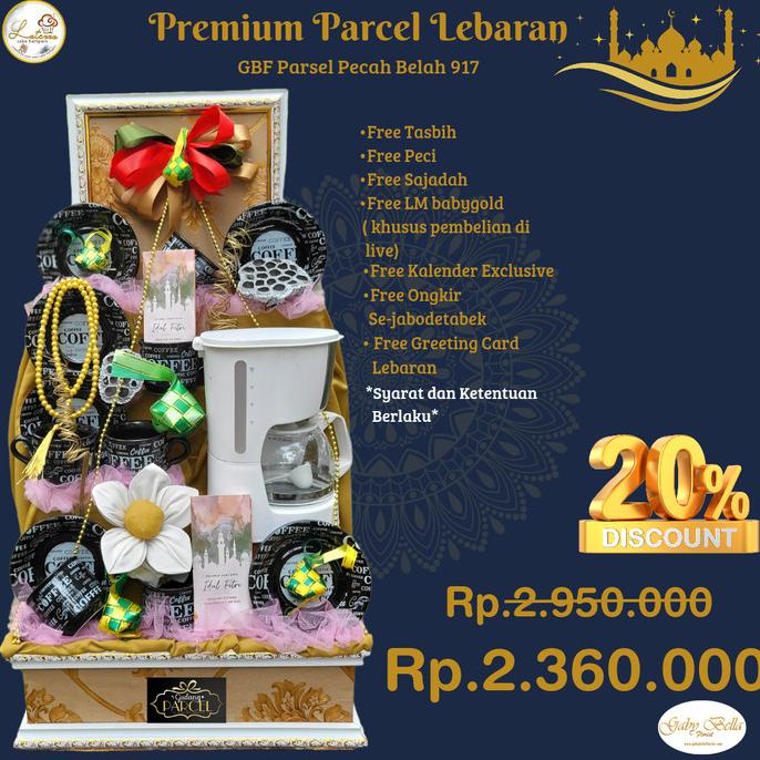 

Parcel Lebaran Gbf 917, Parcel Teaset, Hamper Lebaran,Parcelpecahbelah Keranjangdilan