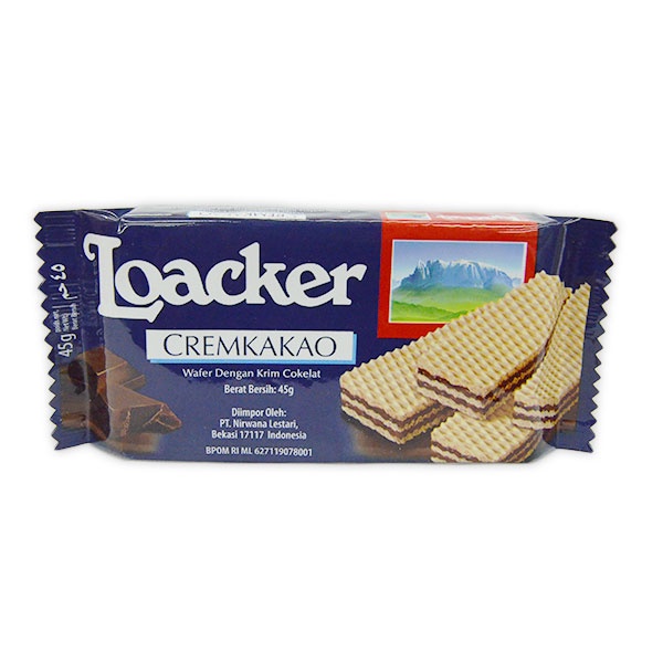 

WAFER LOACKER CREAM COCOA 45 GR