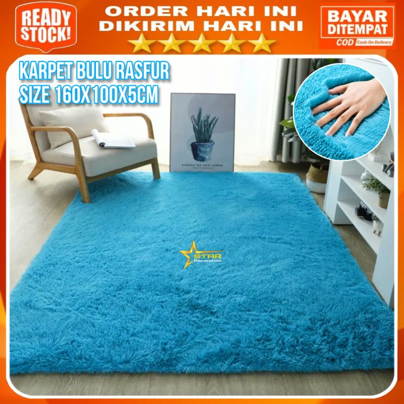 Karpet bulu uk160x100x5cm