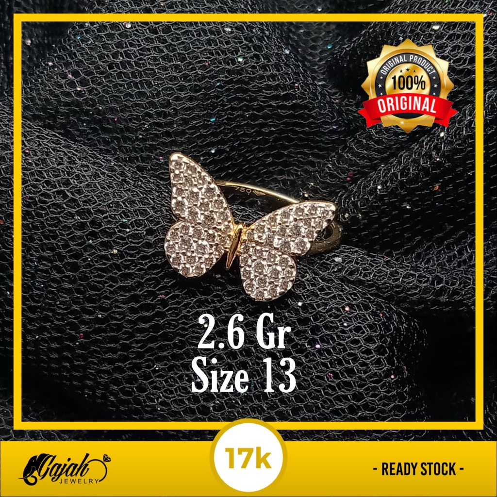 Cincin Emas 17K - 2.6 Gr Kadar 750 - 4434