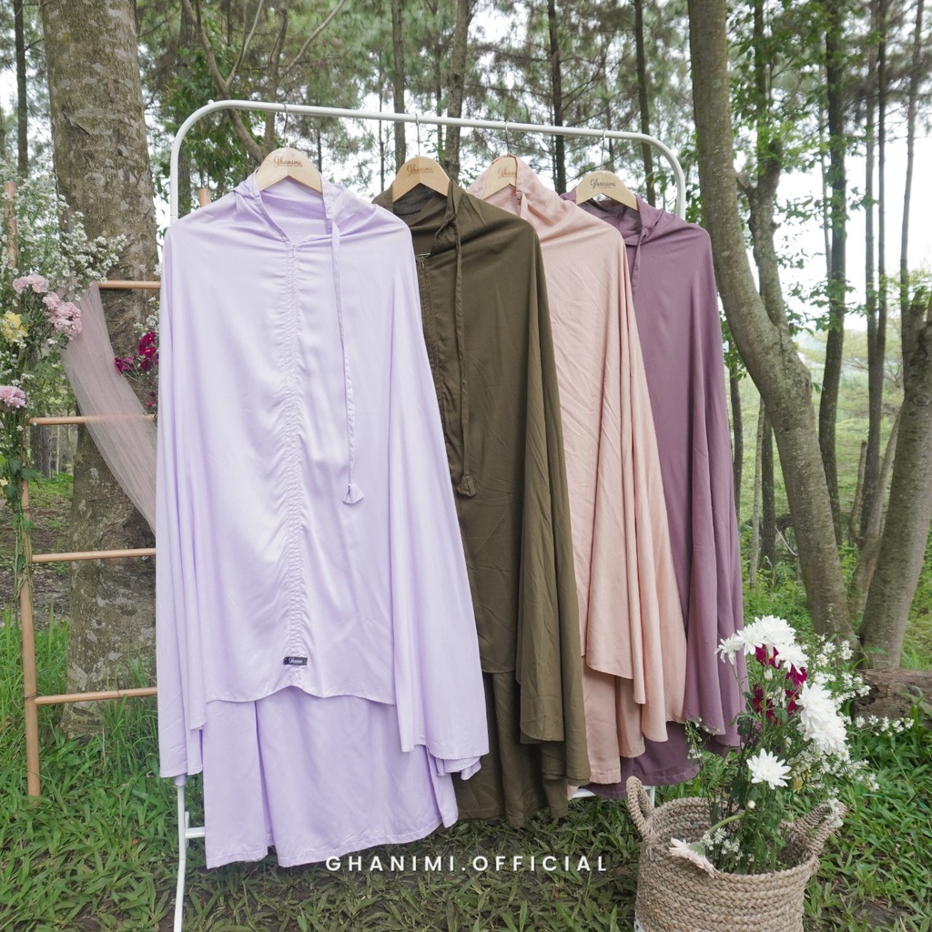 Ghanimi - Farah Prayer Set / Mukena Rayon Polos