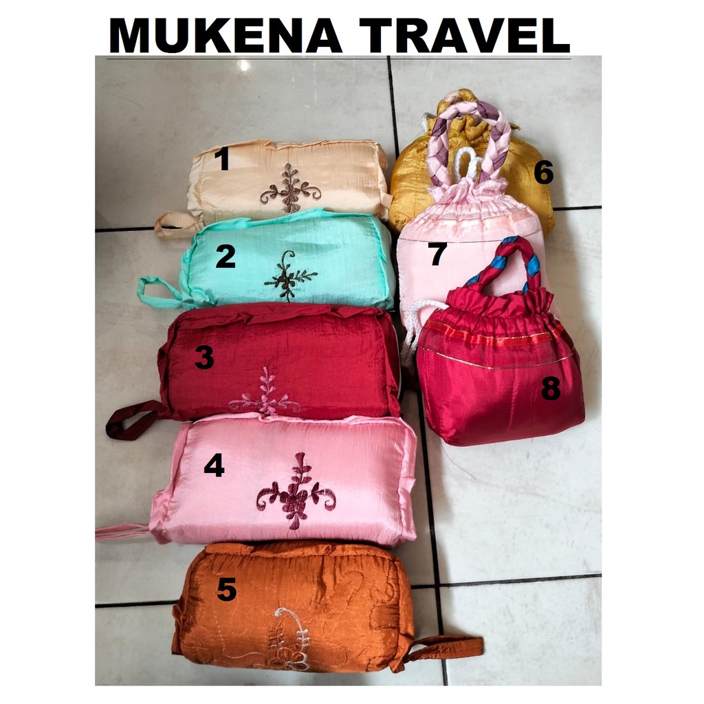 Mukena Travel Dewasa, Parasut (Tas ZIP / SERUT) GRADE AAA