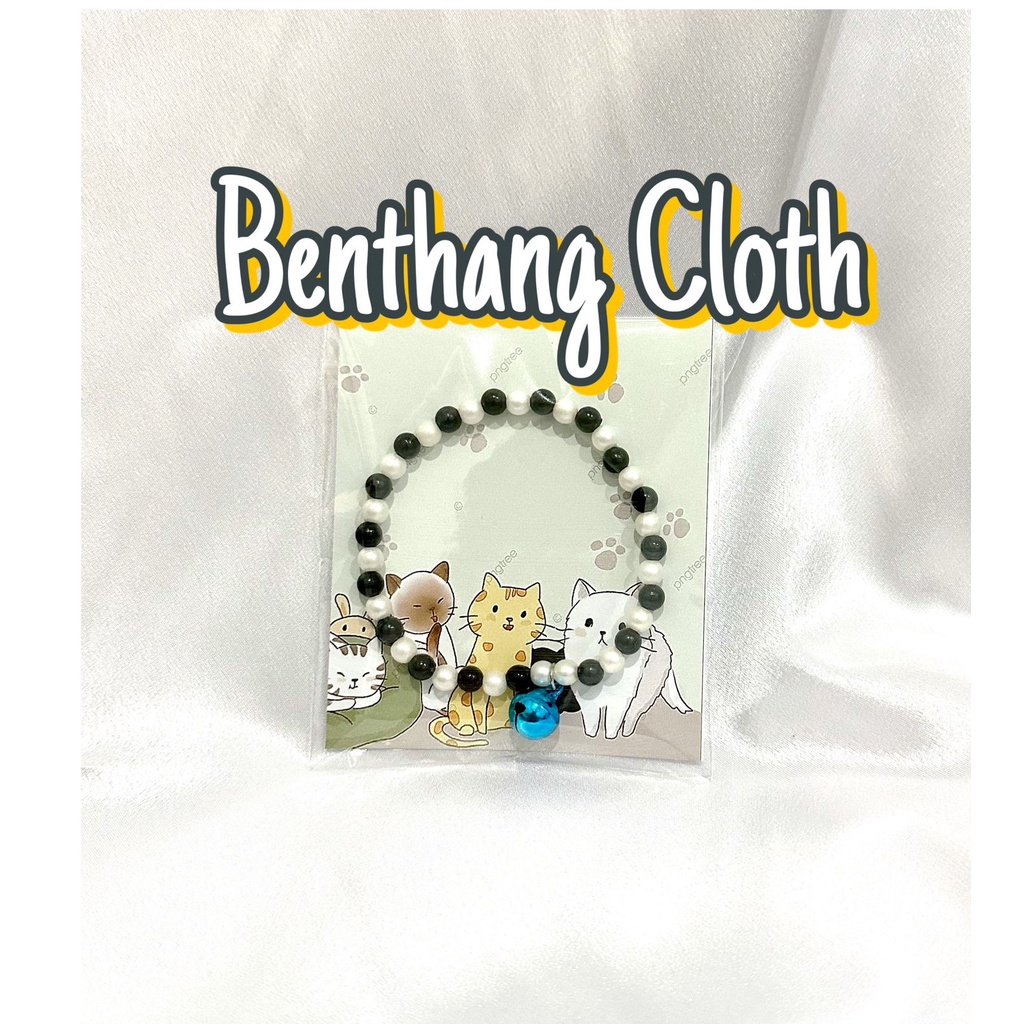 Cat Necklace - Kalung Kucing Mutiara - Custom Nama Lonceng - Kalung Kitten Adult