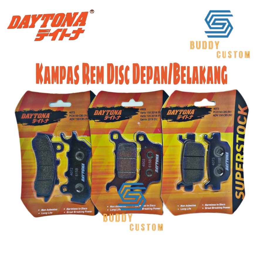 Kampas Rem depan Vario New 125 2018- Kampas Rem Depan Vario New 125 2018 - Kampas rem Depan Daytona 