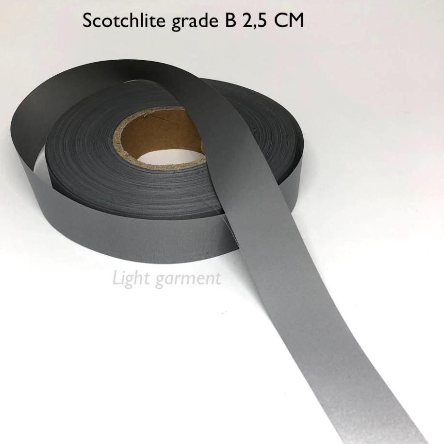 

☉ Scotchlite skotlet scotlight pita pemantul cahaya kain jahit B 2,5 cm per roll ➥