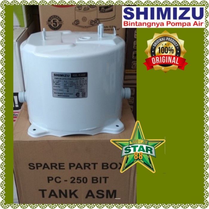 Tabung bawah mesin pompa air SHIMIZU PC 250 BIT jet pump tangki Ori