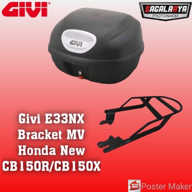 Box Givi E33 E33NX Bracket Top box Givi MV Honda New CB150R CB150X