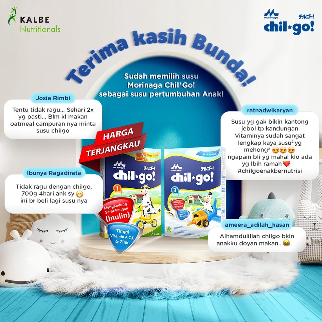 Chil go Powder 1+ 3+ Vanila Madu 1KG