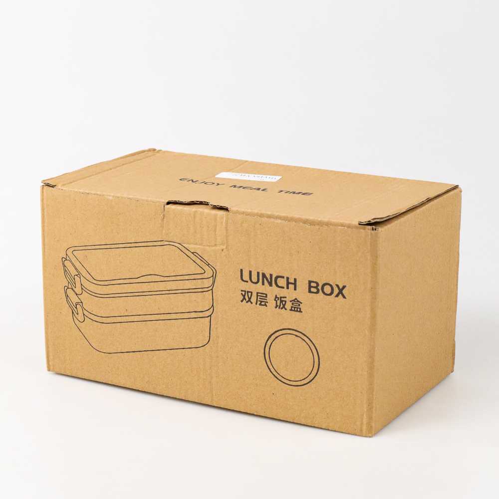 (BISA COD) FTIHSHP SDGRP Kotak Makan Lunch Bento Box Food Container Double Layer Bowl - JT-008