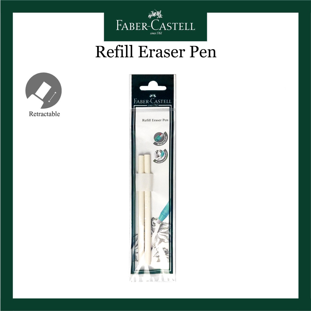

Refill Eraser Pen Set 2 Isi Ulang Pulpen Penghapus Faber Castell