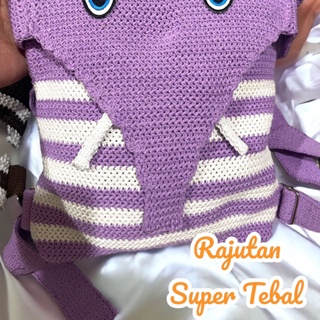 Tas Ransel Rajut Wanita Karakter Dewasa atau Anak