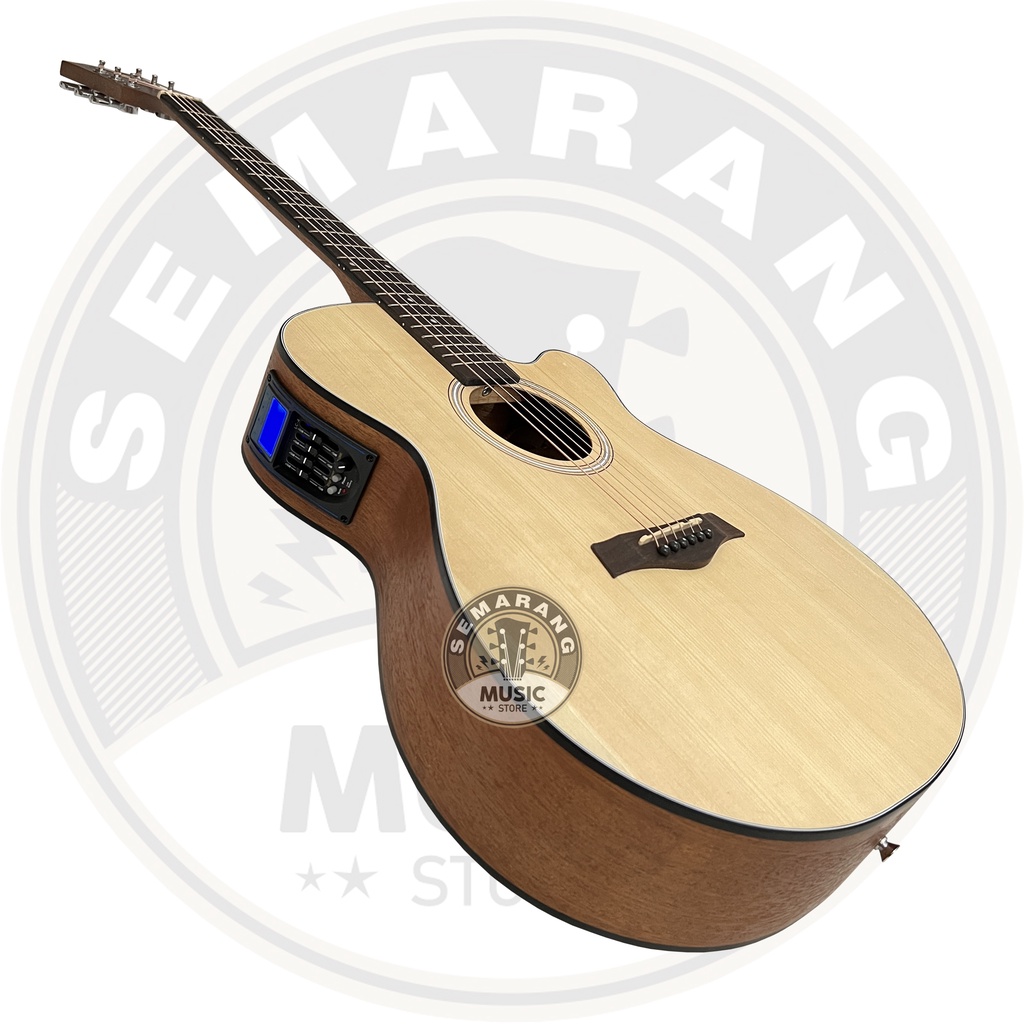 ORIGINAL!!! Gitar Akustik Elektrik Import Merk Cowboy GWC-235 NA GWC 235NS Equalizer Tuner LC Prener