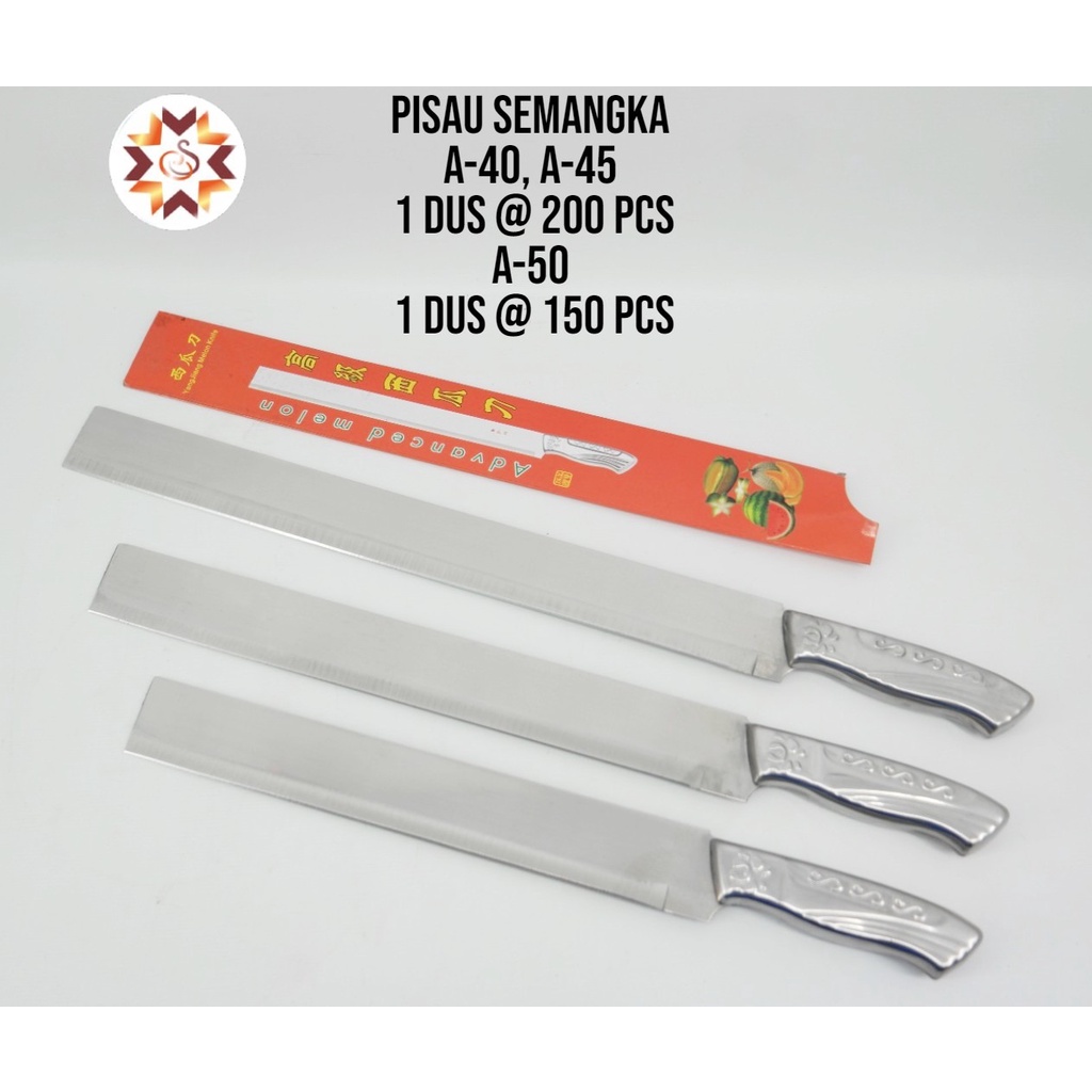 Pisau Semangka/ Pisau Stainless Panjang/ Pisau Buah Anti Karat 45CM