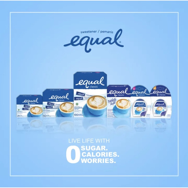 Equal Classic STICK Sweetener Zero Calorie / Pemanis Pengganti Gula
