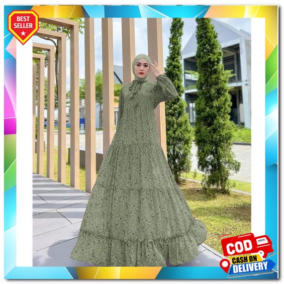 Gamis Naila Wanita Kekinian Gamus Wnta Dewasa Pesta Kondangan Dres Sari Drees Syarii Cwe Muslimah Ba