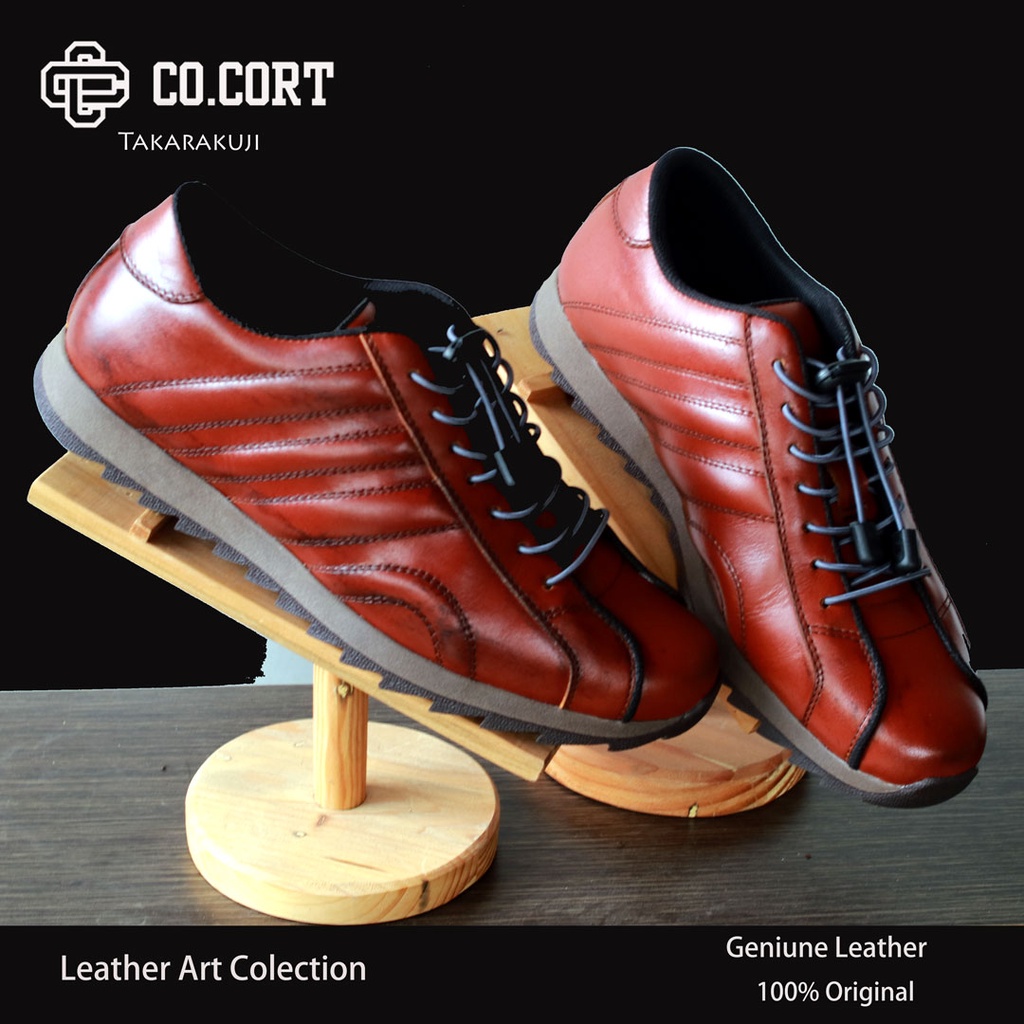 Sepatu pria Sneaker kulit Sepatu Casual formal