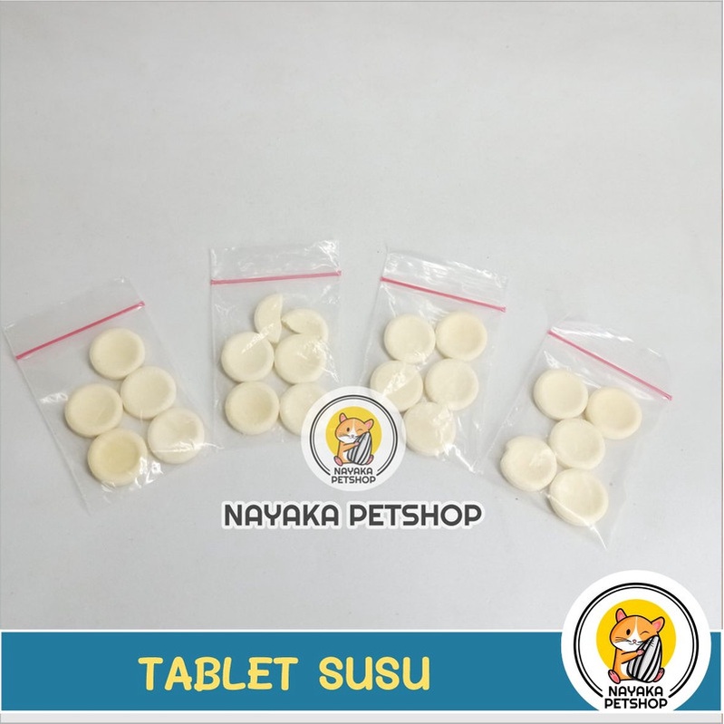 Snack Hamster Tablet Susu Milk Cemilan Ekstra Food Camilan Hewan