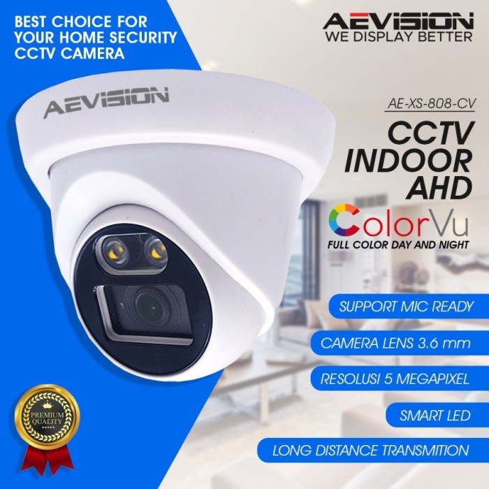 Viral Camera CCTV 5MP Indoor Colorvu Aevision